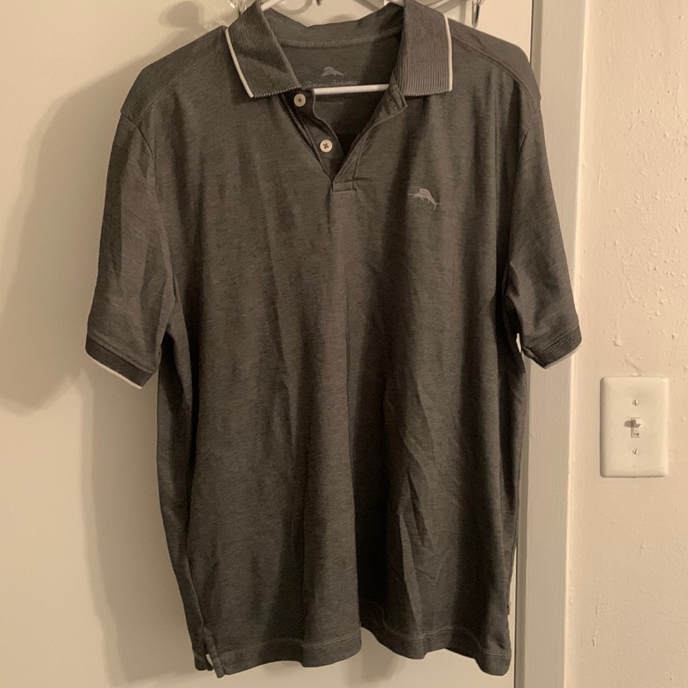 Men’s Tommy Bahamas Grey Polo